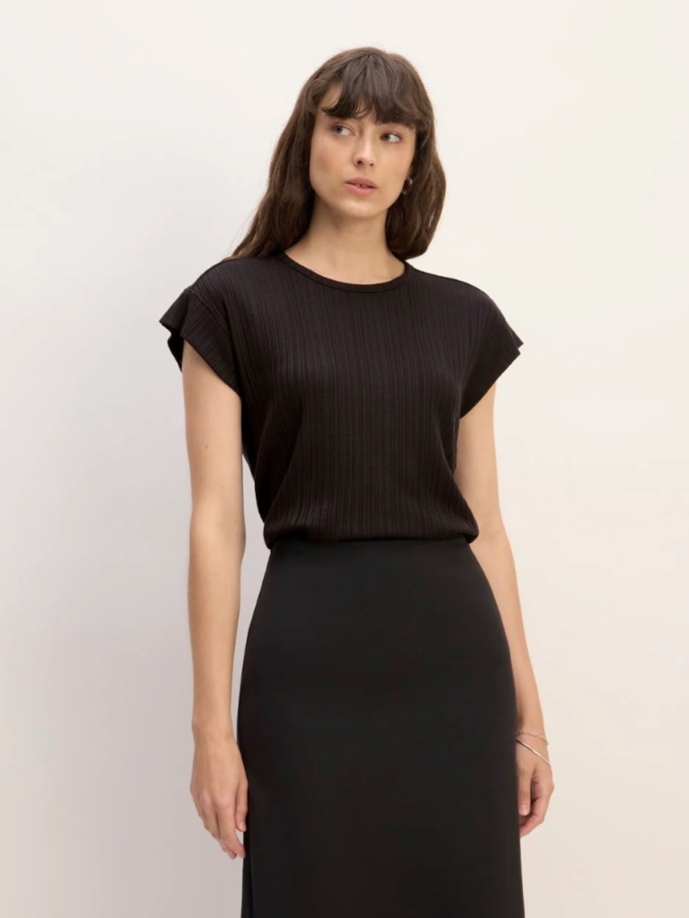 Everlane Pleated Muscle Tee